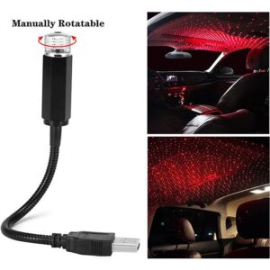 ليزر إضاءة سقف السيارة مفرد (USB)