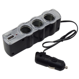موزع قداحة ثلاثي مع USB